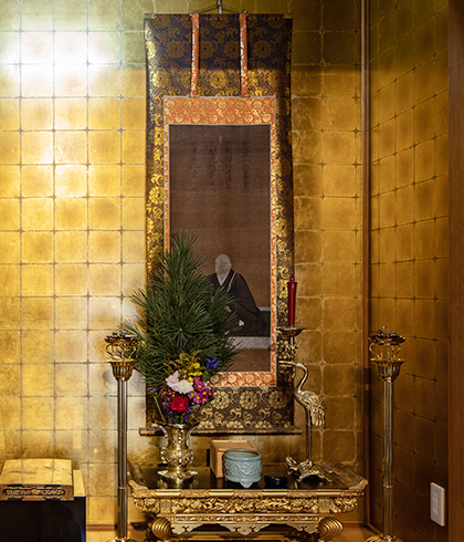 実如上人像/絹本著色・一幅